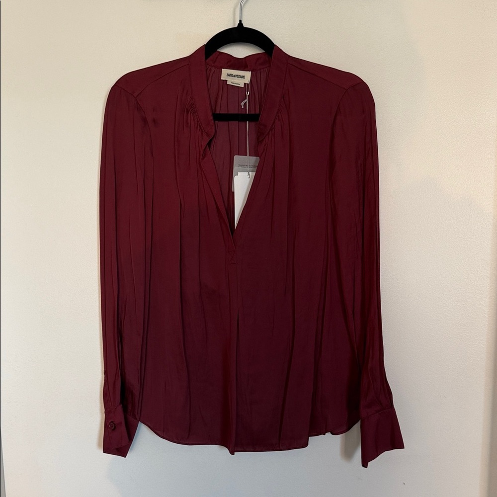 Zadig & Voltaire Deep Red Blouse